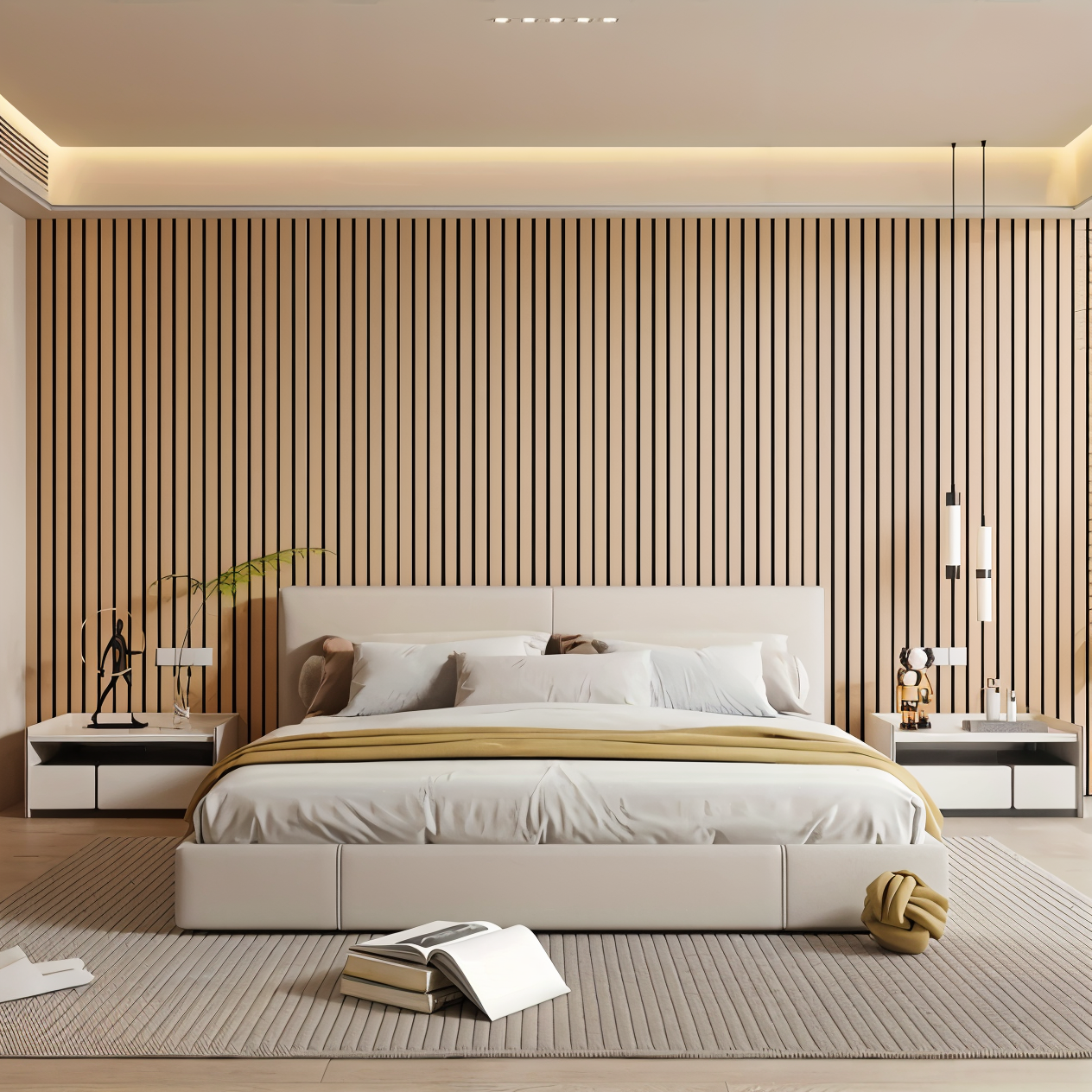3D Luxury Wall Panels - Elegant Textured PVC Design for Modern Interiors, Moisture-Resistant and Easy to Install 5
