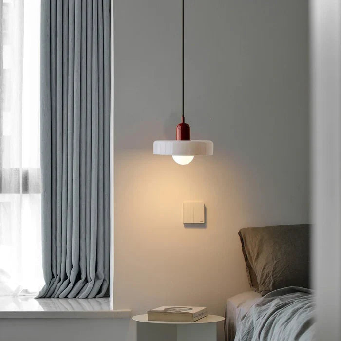 Colorful Glass Pendant Light – Adjustable Height Modern Hanging Light for Kitchen Island and Dining Room 10