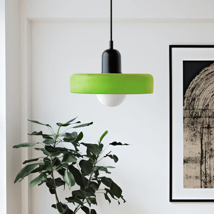 Colorful Glass Pendant Light – Adjustable Height Modern Hanging Light for Kitchen Island and Dining Room 13