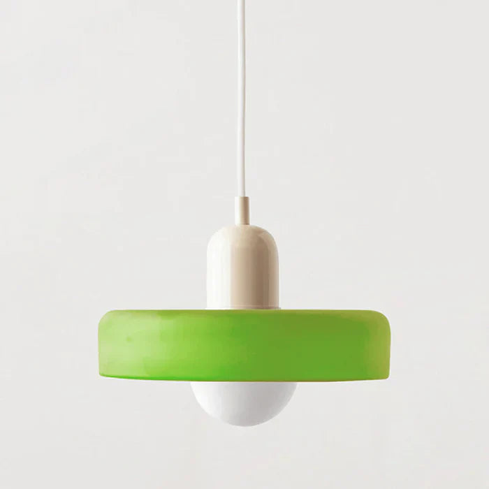 Colorful Glass Pendant Light – Adjustable Height Modern Hanging Light for Kitchen Island and Dining Room 17