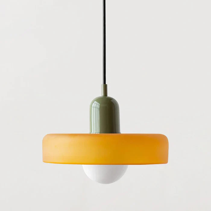 Colorful Glass Pendant Light – Adjustable Height Modern Hanging Light for Kitchen Island and Dining Room 19