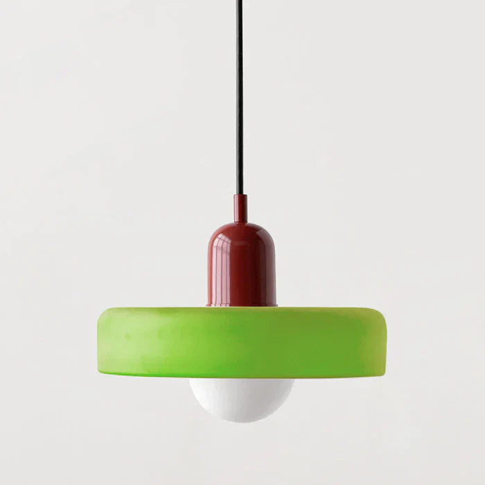 Colorful Glass Pendant Light – Adjustable Height Modern Hanging Light for Kitchen Island and Dining Room 20