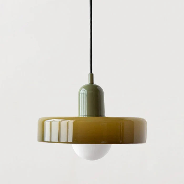 Colorful Glass Pendant Light – Adjustable Height Modern Hanging Light for Kitchen Island and Dining Room 4
