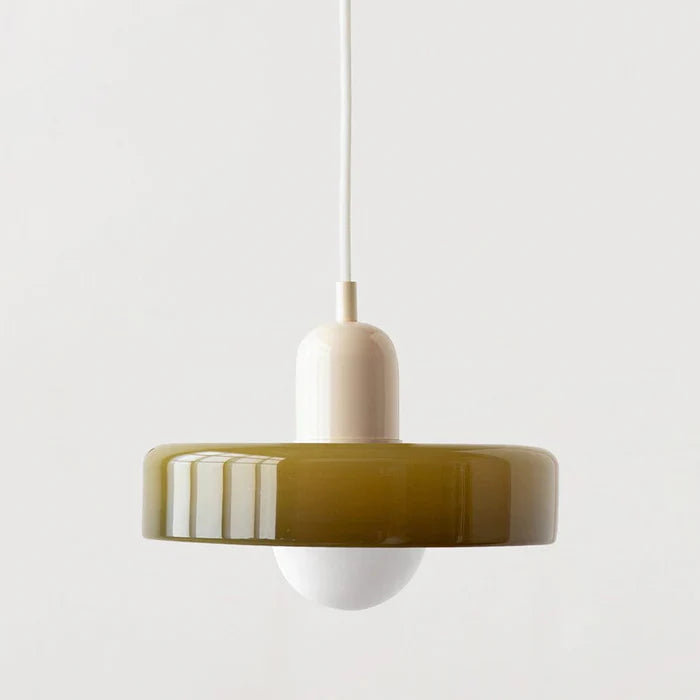 Colorful Glass Pendant Light – Adjustable Height Modern Hanging Light for Kitchen Island and Dining Room 5