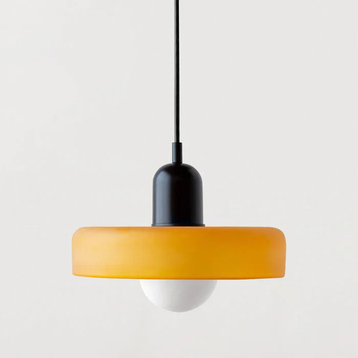 Colorful Glass Pendant Light – Adjustable Height Modern Hanging Light for Kitchen Island and Dining Room 8