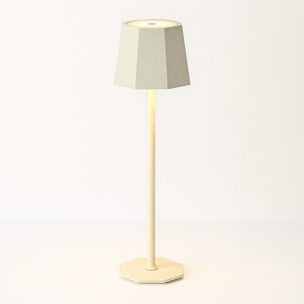 LED Table Lamp with Touch Control and Stepless Dimming – Modern Cordless Desk and Bedside Lamp in Metal and Plastic Design 5