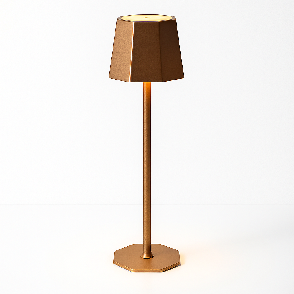 LED Table Lamp with Touch Control and Stepless Dimming – Modern Cordless Desk and Bedside Lamp in Metal and Plastic Design 6