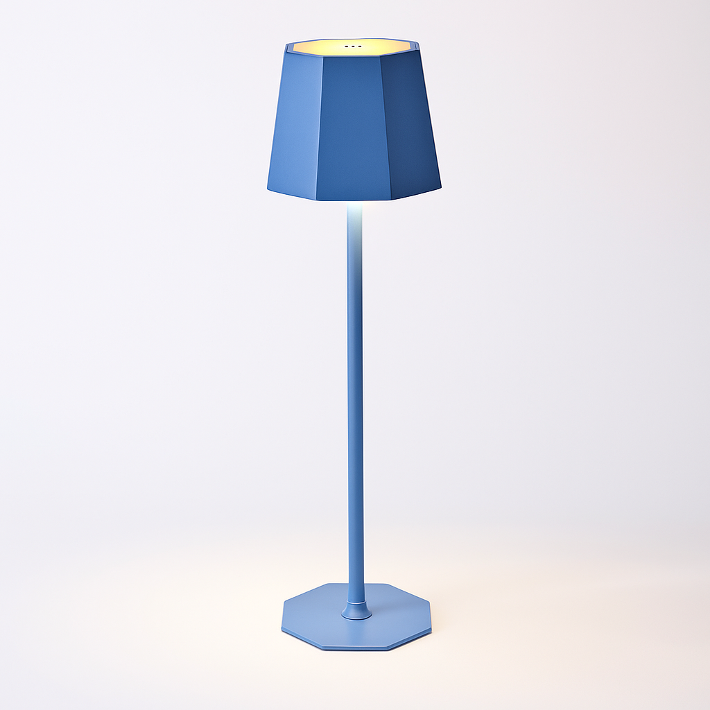LED Table Lamp with Touch Control and Stepless Dimming – Modern Cordless Desk and Bedside Lamp in Metal and Plastic Design 7