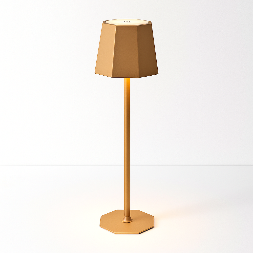 LED Table Lamp with Touch Control and Stepless Dimming – Modern Cordless Desk and Bedside Lamp in Metal and Plastic Design 9
