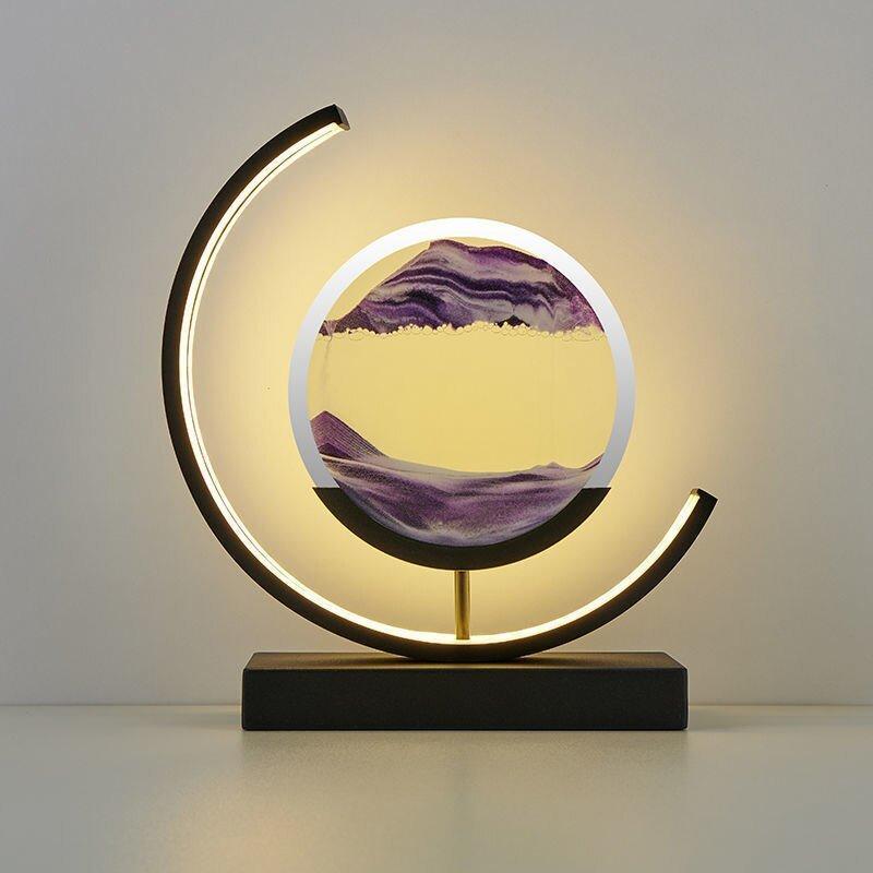 Quicksand Table Lamp with Soft LED Lighting – Unique Home Decor, Relaxing Atmosphere, USB Powered 10