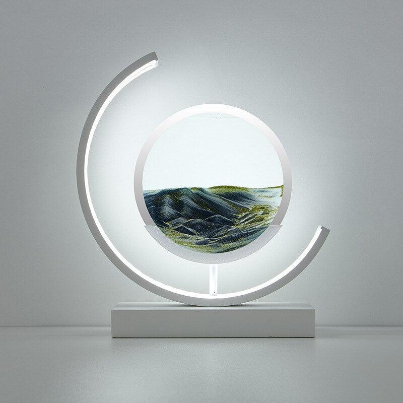 Quicksand Table Lamp with Soft LED Lighting – Unique Home Decor, Relaxing Atmosphere, USB Powered 11