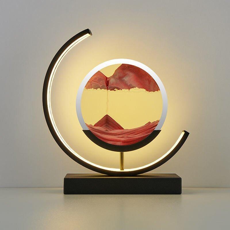 Quicksand Table Lamp with Soft LED Lighting – Unique Home Decor, Relaxing Atmosphere, USB Powered 13