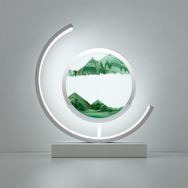 Quicksand Table Lamp with Soft LED Lighting – Unique Home Decor, Relaxing Atmosphere, USB Powered 7