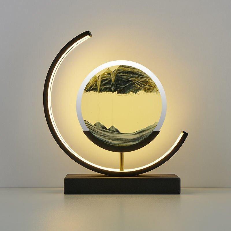 Quicksand Table Lamp with Soft LED Lighting – Unique Home Decor, Relaxing Atmosphere, USB Powered 8