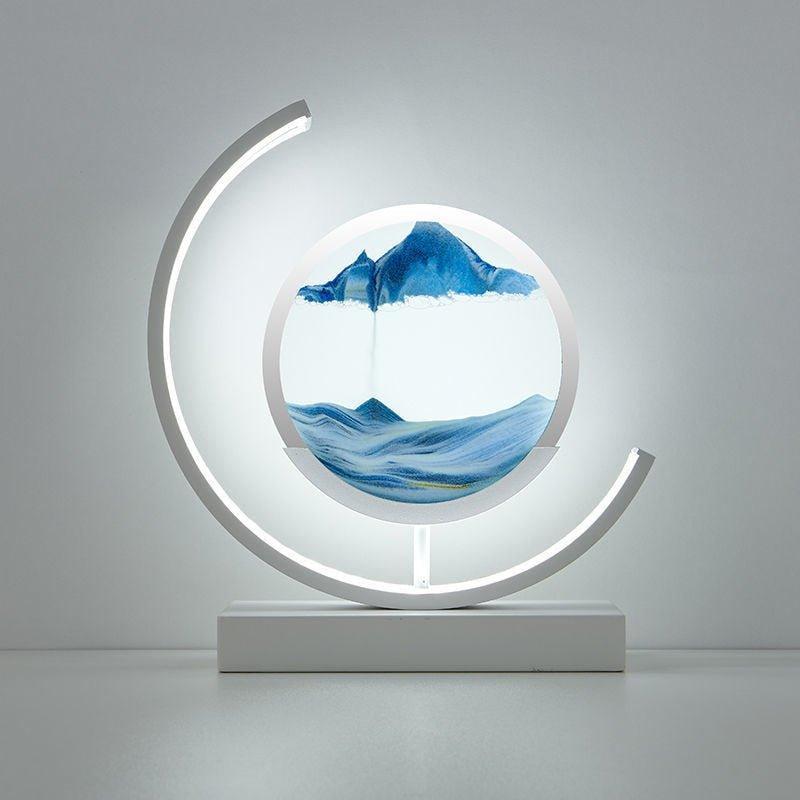 Quicksand Table Lamp with Soft LED Lighting – Unique Home Decor, Relaxing Atmosphere, USB Powered 9