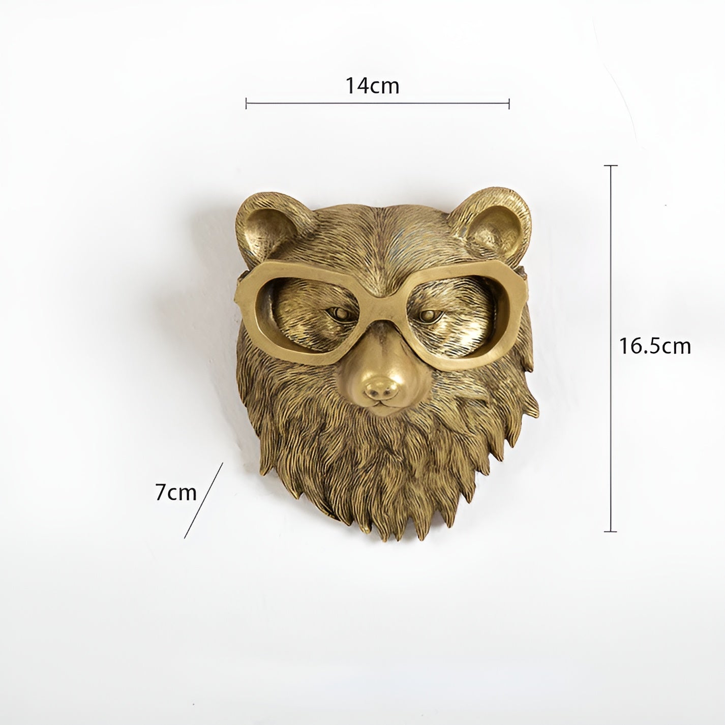 Stylish Metal Animal Head Wall Hook for Coats and Hats – Elegant Home Decor Accent 1