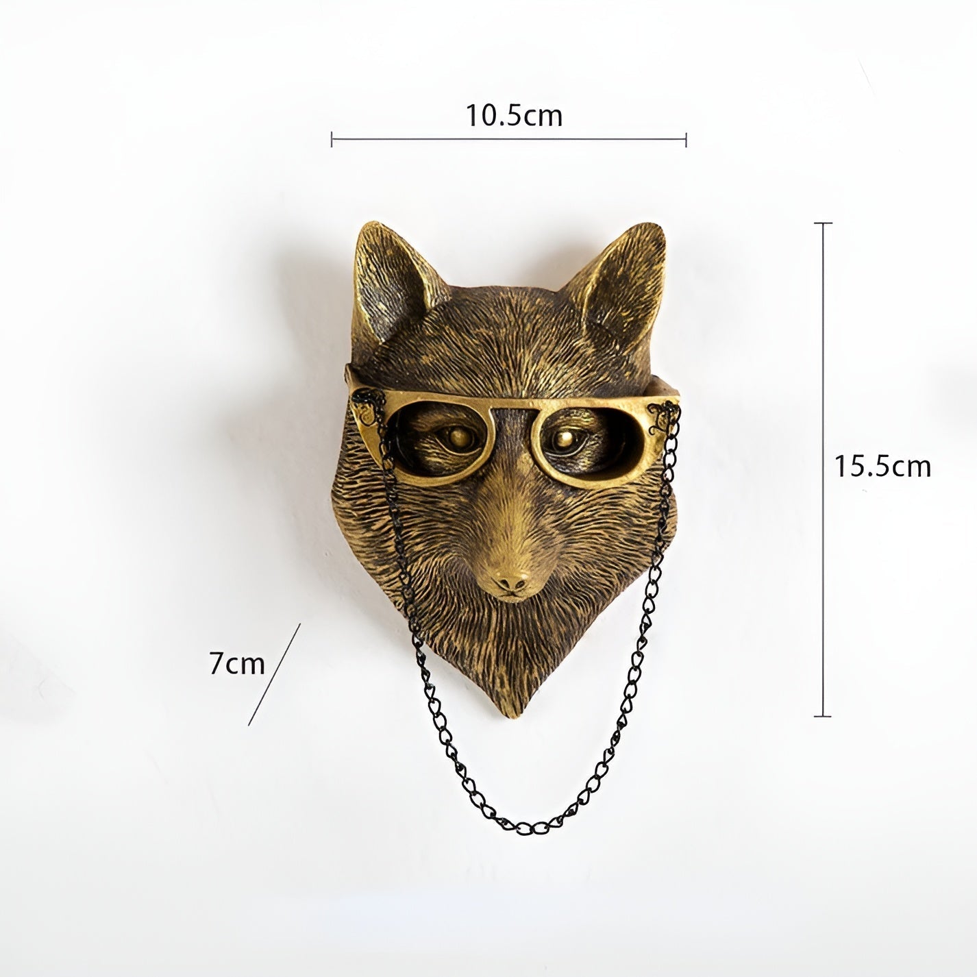 Stylish Metal Animal Head Wall Hook for Coats and Hats – Elegant Home Decor Accent 3