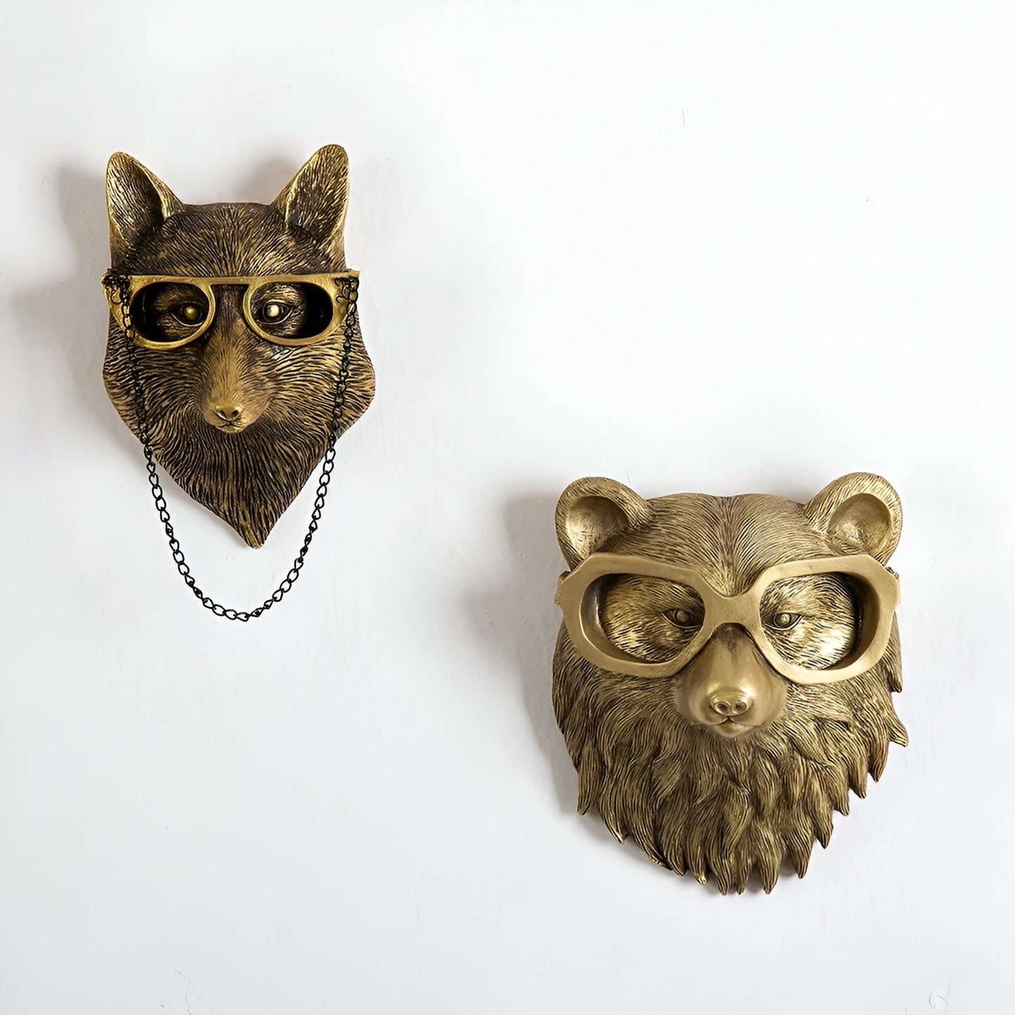 Stylish Metal Animal Head Wall Hook for Coats and Hats – Elegant Home Decor Accent 7