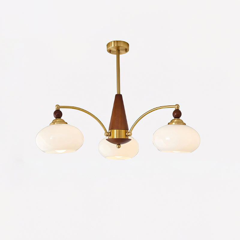 Victorian-Inspired Retro Chandelier Light with Warm White Illumination – 3, 5, or 8 Heads, Premium Wood and Brass Design 10