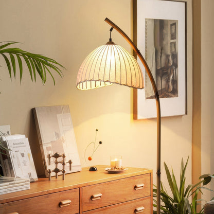 Adjustable Bamboo Floor Lamp with LED Light, Customizable Height for Serene Illumination – 150cm Standing Lamp 4