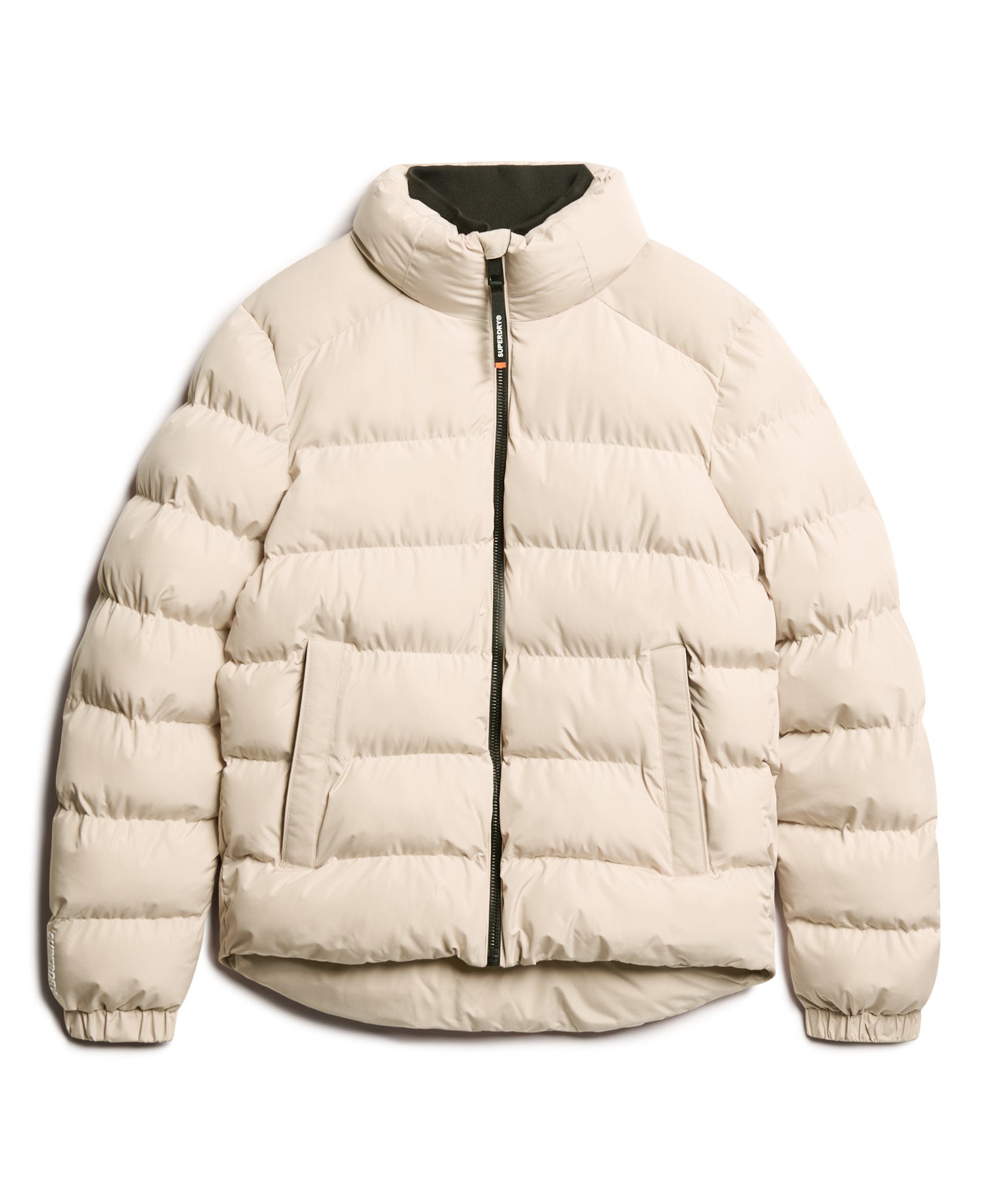 Men's Puffer Jacket Grey Size M Water-Resistant Insulated 5