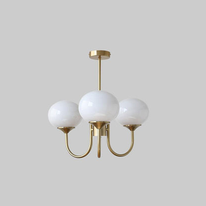 Modern Chandelier Light Fixture with Pink Glass Shades and Golden Finish – Stylish Hanging Light for Home Decor 17