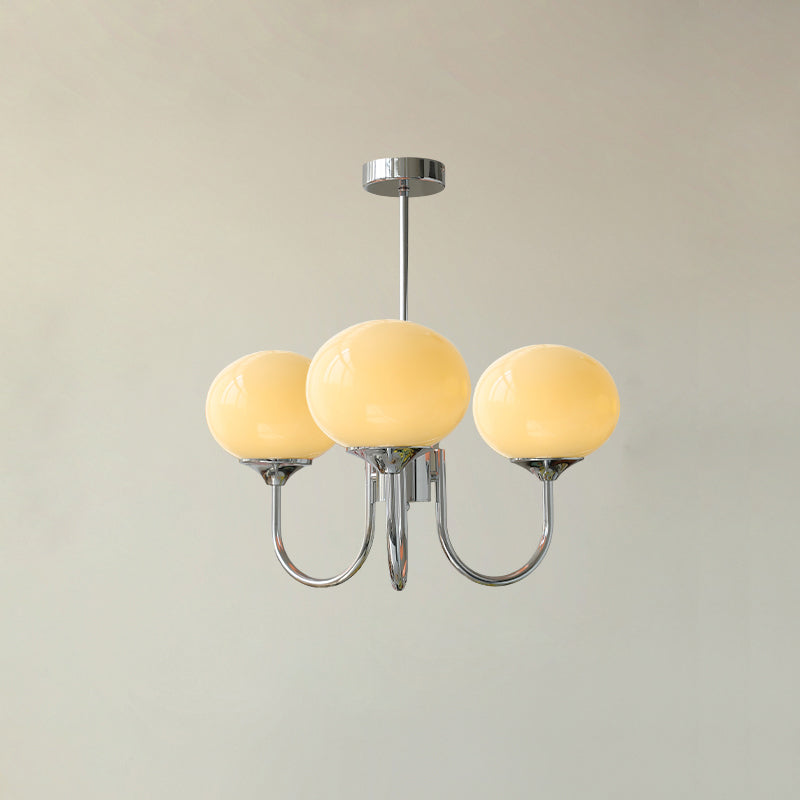 Modern Chandelier Light Fixture with Pink Glass Shades and Golden Finish – Stylish Hanging Light for Home Decor 18