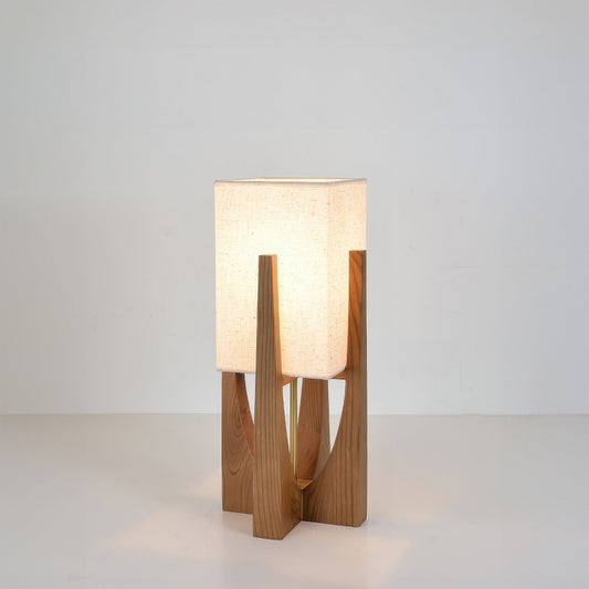 Modern Japanese Walnut Floor Lamp with Adjustable Tricolor Lighting – Minimalist Standing Lamp for Elegant Home Decor 0