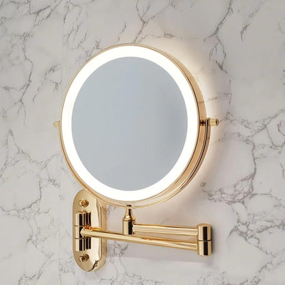 Rechargeable LED Makeup Mirror with 360-Degree Rotation and Multiple Magnification Options – Touch Control Vanity Mirror with Lights 3