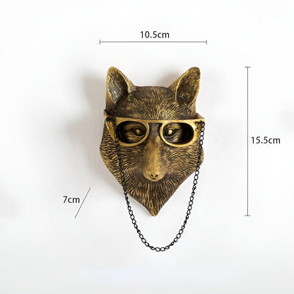 Stylish Metal Animal Head Wall Hook for Coats and Hats – Elegant Home Decor Accent 3