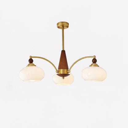 Victorian-Inspired Retro Chandelier Light with Warm White Illumination – 3, 5, or 8 Heads, Premium Wood and Brass Design 10